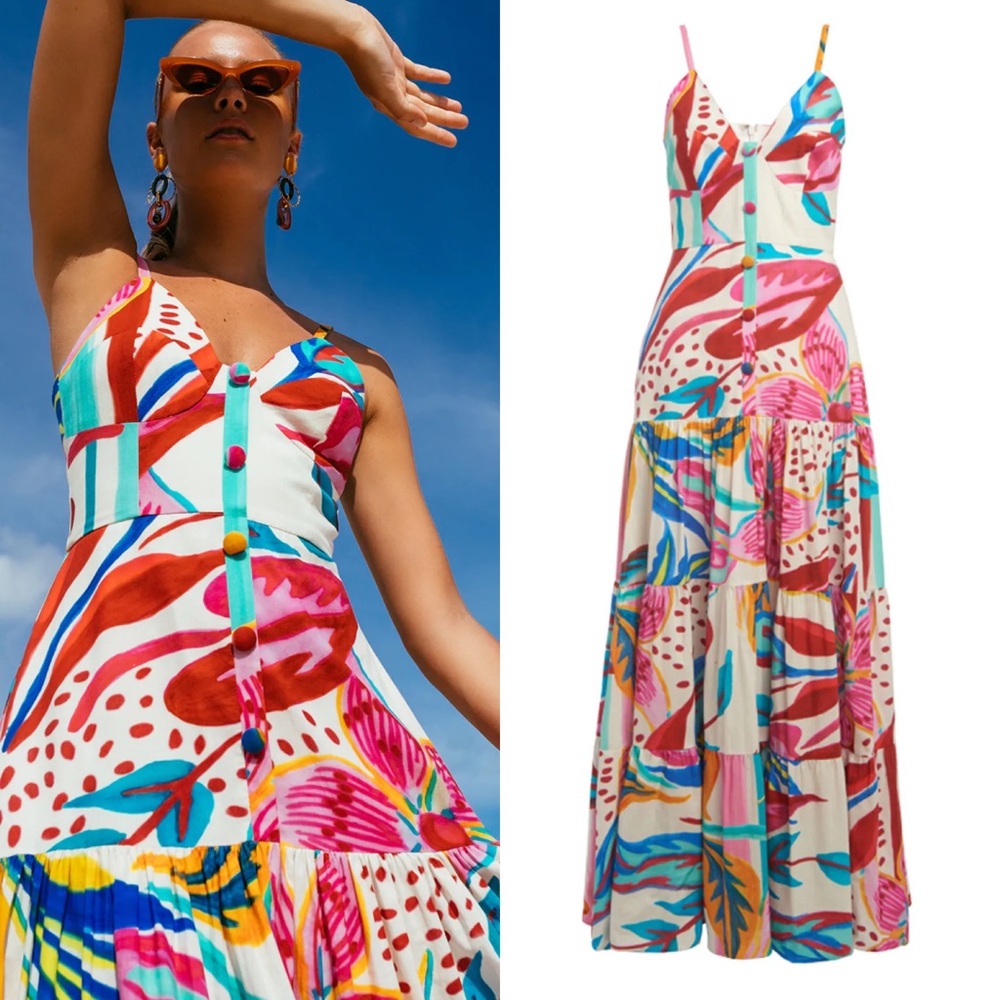 PatBO Flora Sleeveless Maxi Dress Size US 2